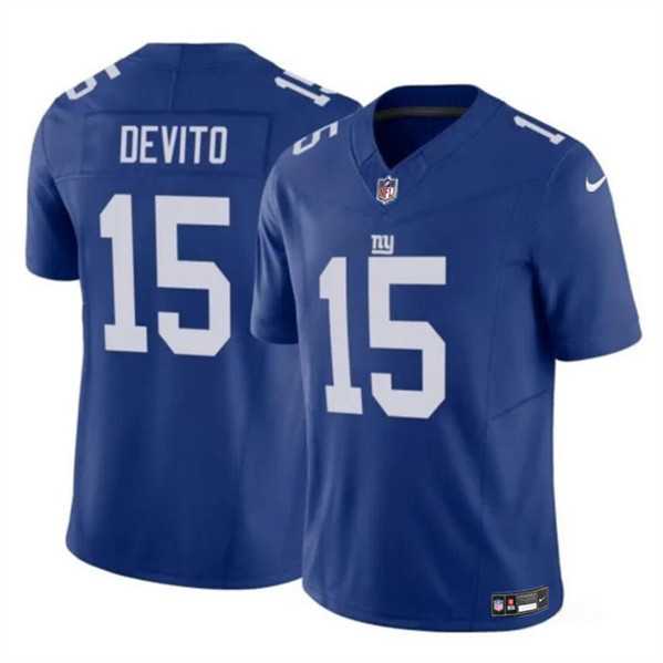 Men & Women & Youth New York Giants #15 Tommy DeVito Blue 2023 F.U.S.E. Vapor Untouchable Limited Jersey